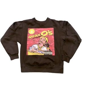 Quavo Migos Rap Small black pullover sweater